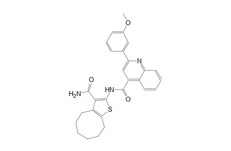 N-[3-(aminocarbonyl)-4,5,6,7,8,9-hexahydrocycloocta[b]thien-2-yl]-2-(3-methoxyphenyl)-4-quinolinecarboxamide