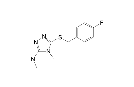 [5-[(4-Fluorobenzyl)sulfanyl]-4H-1,2,4-triazol-3-yl]amine, N,N'-dimethyl- (isomer 1)