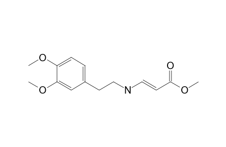 (E)-3-(homoveratrylamino)acrylic acid methyl ester