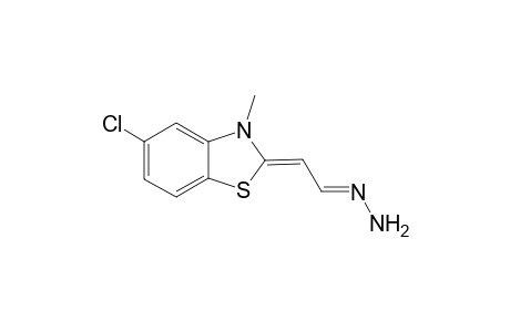 Acetaldehyde, (5-chloro-3-methyl-2(3H)-benzothiazolylidene)hydrazone