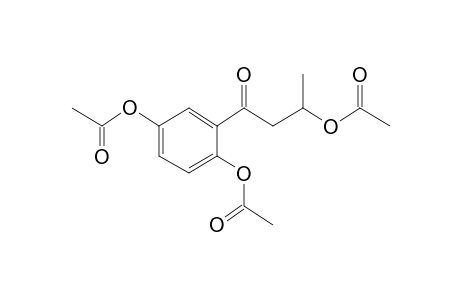 1-Butanone, 1-(2,5-dihydroxyphenyl)-3-hydroxy-, triacetate