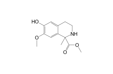 Methyl 6-hydroxy-7-methoxy-1-methyl-1,2,3,4-tetrahydro-1-isoquinolinecarboxylate