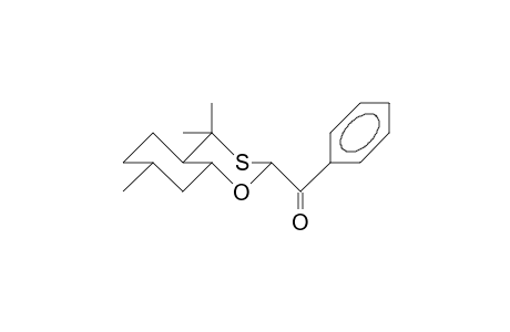 Hexahydro-4,7,7-trimethyl-8-(phenyl-acetyl)-trans-benzoxathiane