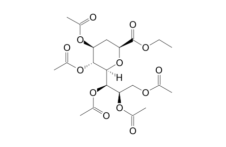 Ethyl 4,5,7,8,9-penta-O-acetyl-2,6-Anhydro-3-deoxy-D-erythro-L-gluco-nononate