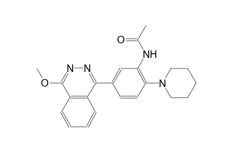 N-[5-(4-methoxy-1-phthalazinyl)-2-(1-piperidinyl)phenyl]acetamide