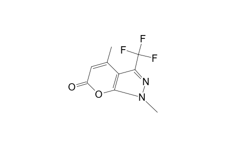 1.4-dimethyl-3-(trifluoromethyl)pyrano[2,3-c]pyrazol-6(1H)-one