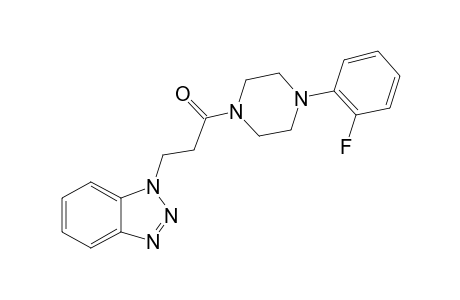 3-(1H-Benzo[D][1,2,3]triazol-1-yl)-1-(4-(2-fluorophenyl)piperazin-1-yl)propan-1-one