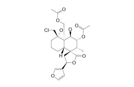 (12S)-7-ALPHA,19-DIACETOXY-18-CHLORO-15,16-EPOXY-4-ALPHA,6-ALPHA-DIHYDROXY-NEOClERODA-13-(16),14-DIEN-20,12-OLIDE