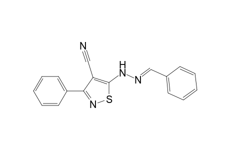 4-Isothiazolecarbonitrile, 3-phenyl-5-[(phenylmethylene)hydrazino]-