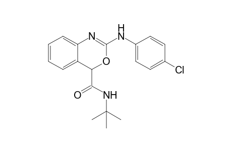 N-(tert-Butyl)-2-(4-chlorophenylamino)-4H-3,1-benzoxazine-4-carboxamide