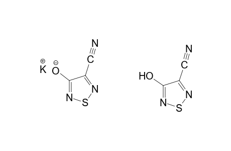 4-hydroxy-1,2,5-thiadiazole-3-carbonitrile, potassium salt, compound with 4-hydroxy-1,2,5-thiadiazole-3-carbonitrile