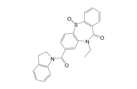 Dibenzo[b,f][1,4]thiazepin-11(10H)-one, 8-[(2,3-dihydro-1H-indol-1-yl)carbonyl]-10-ethyl-, 5-oxide