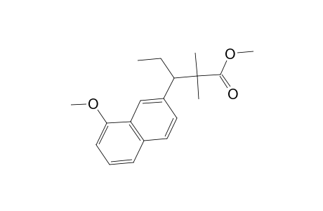 2-Naphthalenepropanoic acid, .beta.-ethyl-8-methoxy-.alpha.,.alpha.-dimethyl-, methyl ester