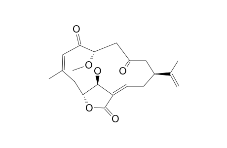 SINUMEROLIDE-A;5-DEETHOXY-5-METHOXY-LEPTOCLADOLIDE-A