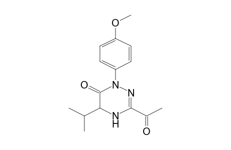 3-Acetyl-5-isopropyl-1-(4-methoxyphenyl)-4,5-dihydro-1H-[1,2,4]triazin-6-one