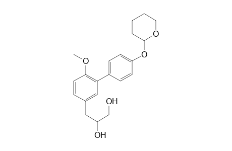 3-[6-methoxy-4'-(tetrahydro-piperan-2-yloxy)-biphenyl-3-yl]-propane-1,2-diol