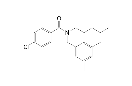 Benzamide, 4-chloro-N-(3,5-dimethylbenzyl)-N-pentyl-