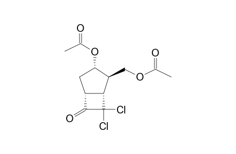 7,7-DICHLORO-2BETA-ACETOXYMETHYL-3ALPHA-ACETOXYBICYCLO[3.2.0]HEPTAN-6-ONE