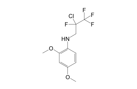 N-(2-Chloro-2,3,3,3-tetrafluoropropyl)-2,4-dimethoxyaniline