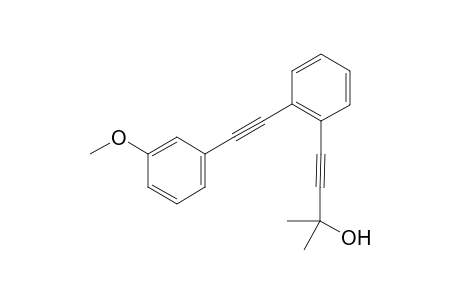 4-(2-((3-methoxyphenyl)ethynyl)phenyl)-2-methylbut-3-yn-2-ol