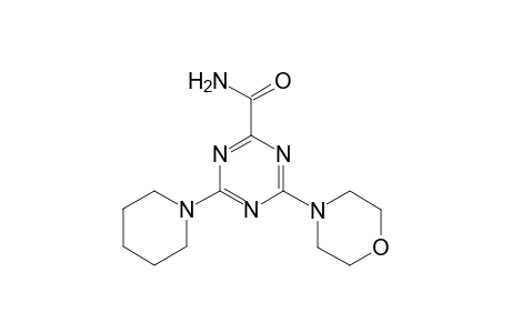 4-(4-Morpholinyl)-6-(1-piperidinyl)-1,3,5-triazine-2-carboxamide