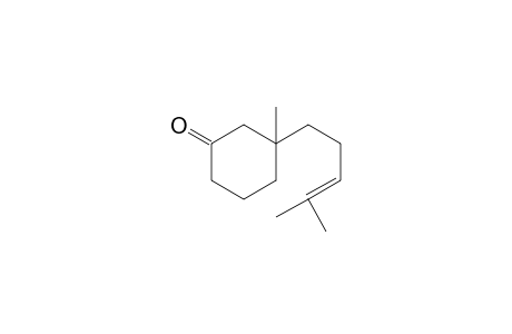 3-Methyl-3-(4-methylpent-3-enyl) cyclohexanone