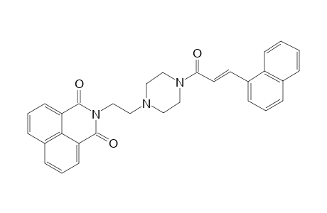 2-(2-{4-[(2E)-3-(1-naphthyl)-2-propenoyl]-1-piperazinyl}ethyl)-1H-benzo[de]isoquinoline-1,3(2H)-dione