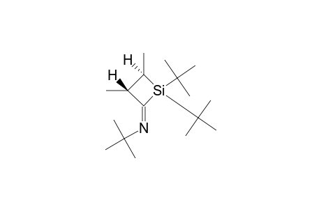 1,1-DI-TERT.-BUTYL-2-(N-TERT.-BUTYLIMINO)-TRANS-3,4-DIMETHYLSILACYCLOBUTANE;TRANS-ISOMER