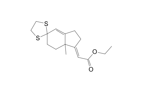 5,5-(Ethylenedithio)-7a-methyl-1-[(ethoxycarbonyl)methylene]-1,2,3,5,6,7,7a-heptahydroindene