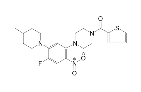 [4-[4-fluoranyl-5-(4-methylpiperidin-1-yl)-2-nitro-phenyl]piperazin-1-yl]-thiophen-2-yl-methanone