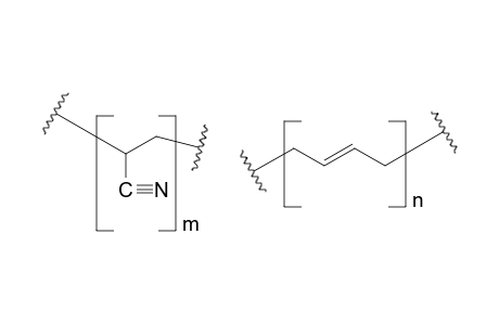 Acrylonitrile/butadiene copolymer 33/67