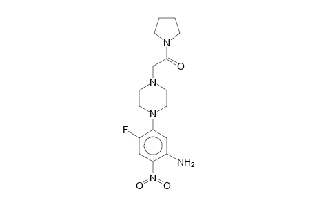 2-[4-(5-amino-2-fluoro-4-nitro-phenyl)piperazin-1-yl]-1-pyrrolidin-1-yl-ethanone