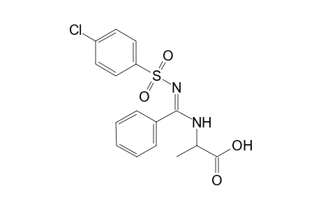 N-[(E)-{[(4-chlorophenyl)sulfonyl]imino}(phenyl)methyl]alanine