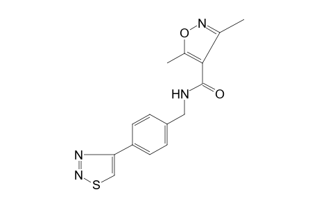 3,5-dimethyl-N-[p-(1,2,3-thiadiazol-4-yl)benzyl]-4-isoxazolecarboxamide