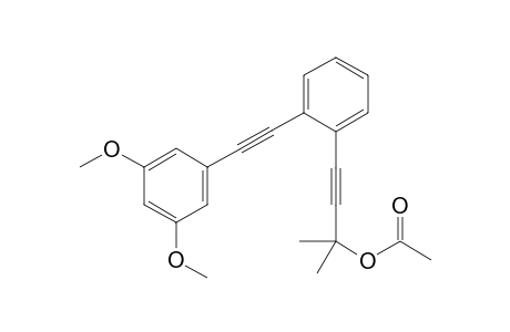 4-(2-((3,5-dimethoxyphenyl)ethynyl)phenyl)-2-methylbut-3-yn-2-yl acetate