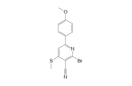 6-(4-METHOXY-PHENYL)-2-BROM-4-METHYLTHIO-NICOTINONITRIL