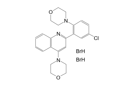 2-[5-chloro-2-(4-morpholinyl)phenyl]-4-(4-morpholinyl)quinoline dihydrobromide