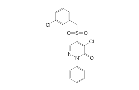 3(2H)-Pyridazinone, 4-chloro-5-[[(3-chlorophenyl)methyl]sulfonyl]-2-phenyl-
