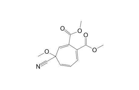 7-Cyano-7-methoxy-2,3-bis(methoxycarbonyl)cycloheptatriene