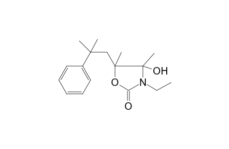 2(3H)-Oxazolone, 3-ethyldihydro-4-hydroxy-4,5-dimethyl-5-(2-methyl-2-phenylpropyl)-