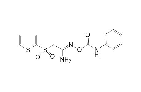 O-(phenylcarbamoyl)-2-[(2-thienyl)sulfonyl]acetamidoxime