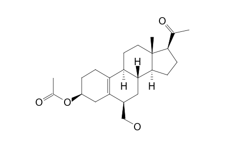 3a-Acetoxy-6s-(hydroxymethyl)-pregna-5(10)-en-20-one