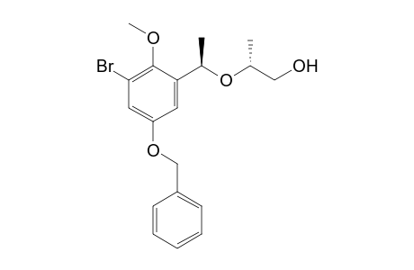 (.alpha.'R, 2R)-2-(5'-benzyloxy-3'-bromo-2'-methoxy-.alpha.'-methylbenzyloxy)propan-ol