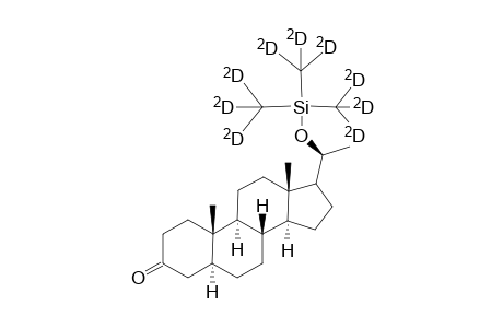 20.beta.-O(D9)TMS-5.alpha.-pregnan-3-one