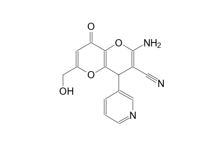 2-amino-6-(hydroxymethyl)-8-oxo-4-(3-pyridinyl)-4,8-dihydropyrano[3,2-b]pyran-3-carbonitrile