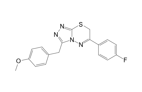 3-(4-Methoxyphenylmethyl)-6-(4-fluorophenyl)-7H-1,2,4-triazolo[3,4-b]-1,3,4-thiadiazine