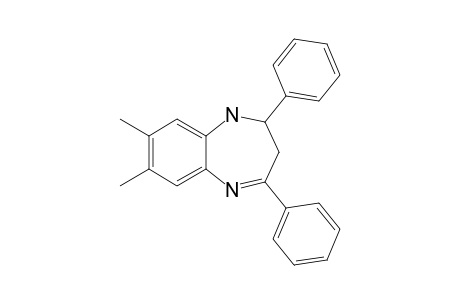 2,4-Diphenyl-7,8-dimethyl-2,3-dihydro-1H-[1,5]-benzodiazepine