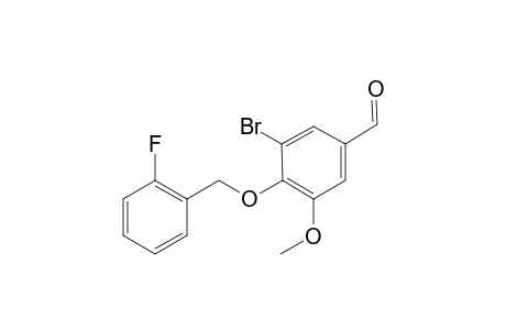 Benzaldehyde, 3-bromo-4-(2-fluorobenzyloxy)-5-methoxy-