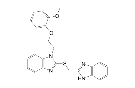 1H-benzimidazole, 2-[(1H-benzimidazol-2-ylmethyl)thio]-1-[2-(2-methoxyphenoxy)ethyl]-