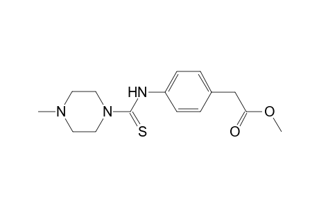 Methyl (4-{[(4-methyl-1-piperazinyl)carbothioyl]amino}phenyl)acetate